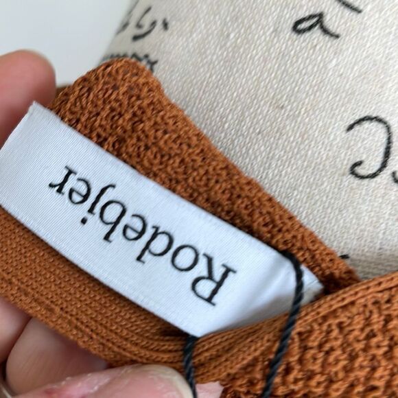 Rodebjer Ghirardelli's Cinnamon Fringe Sweater NWT M - Picture 7 of 9